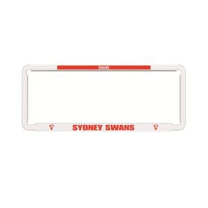 1x OFFICIAL AFL SYDNEY SWANS Car Number Plate Frame Cover Surround