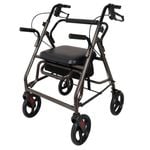 Orthonica Foldable Aluminium Rollator Walker - Grey