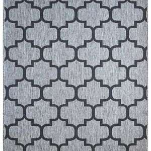 Long Island 968 Dm9e 160x230 Grey Black Rug