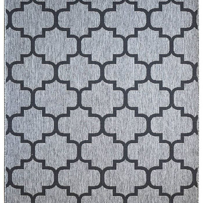 Long Island 968 Dm9e 160x230 Grey Black Rug