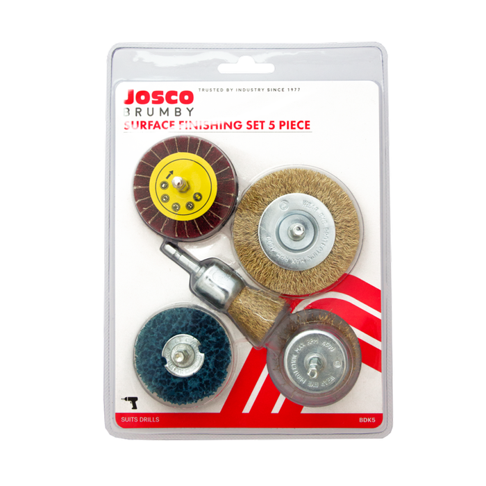 Josco 5 Piece Brush and Abrasive Kit