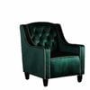 Milan Two Tone Tufted Emerald Green New Velvet Club Chair