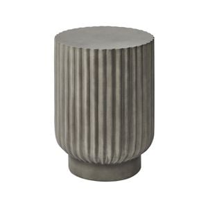 Cooper & Co. Seville 56cm Concrete Side Table Stool Light Grey