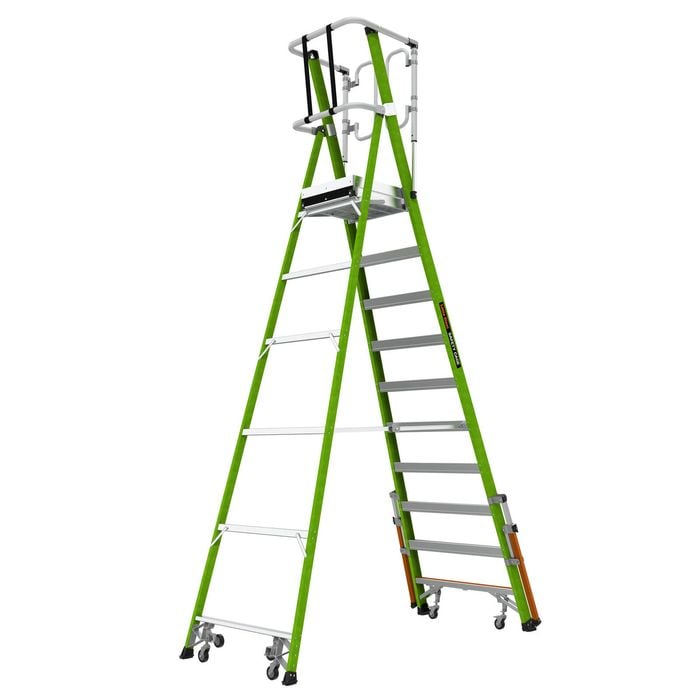 Little Giant 150kg 10 Step Safety Cage Platform Ladder