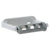 Metlam Australia Enamel Grey Single Restricted Feed Toilet Roll Holder