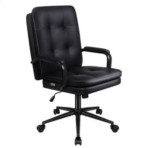Alfordson Office Chair Ergonomic Executive Computer Work Seat Pu Leather Black