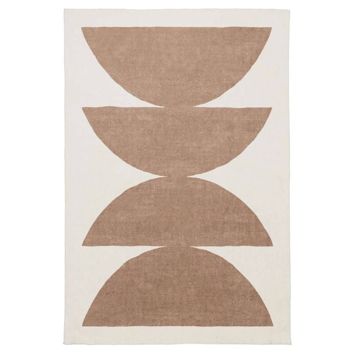 Loopsie-330cm X 240cm-ludlow Beige Printed Washable Rug