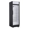 Nisbets Essentials Upright Display Cooler With Light Box Fan Assisted Cooling Black 346l 1935x620x635mm Commercial Fridge