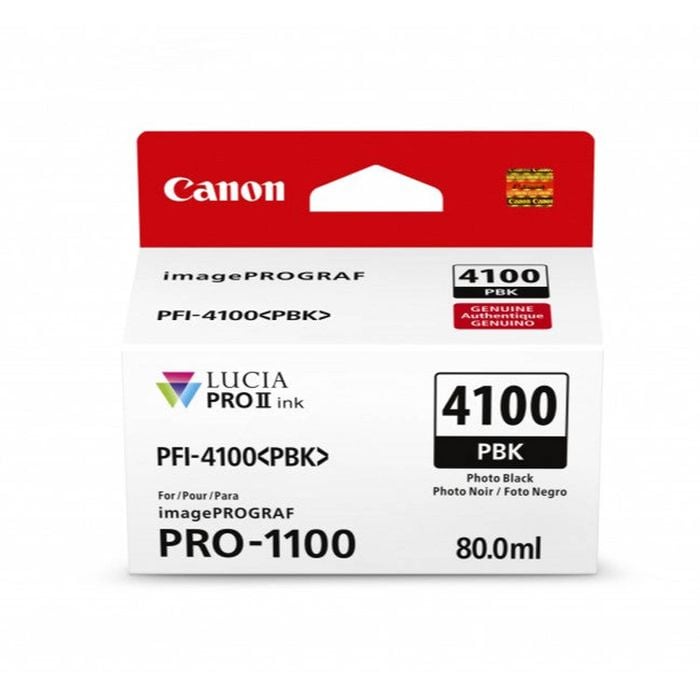 Canon PFI-4100PBK Photo Black Ink Cartridge - 80ml