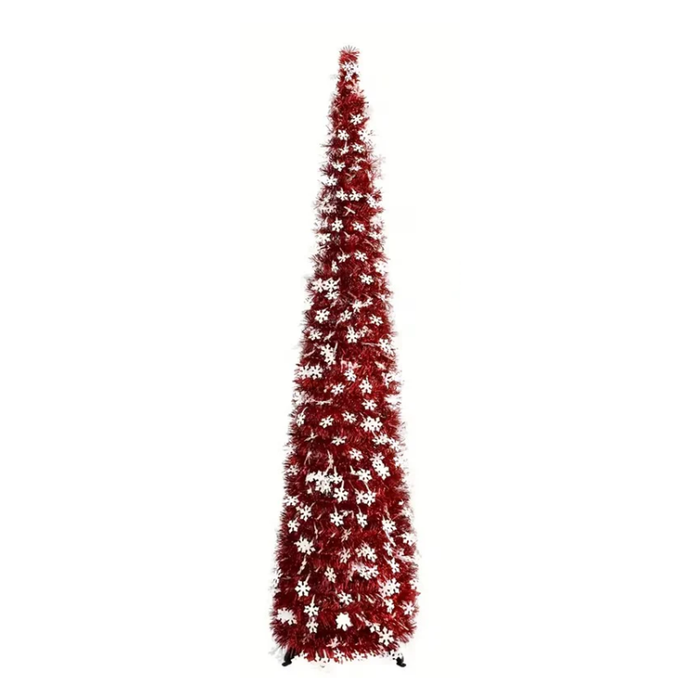 Lifebay Red White Pop-Up Christmas Tree