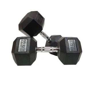 Morgan Rubber Hex Dumbbells - Pair [22.5kg]