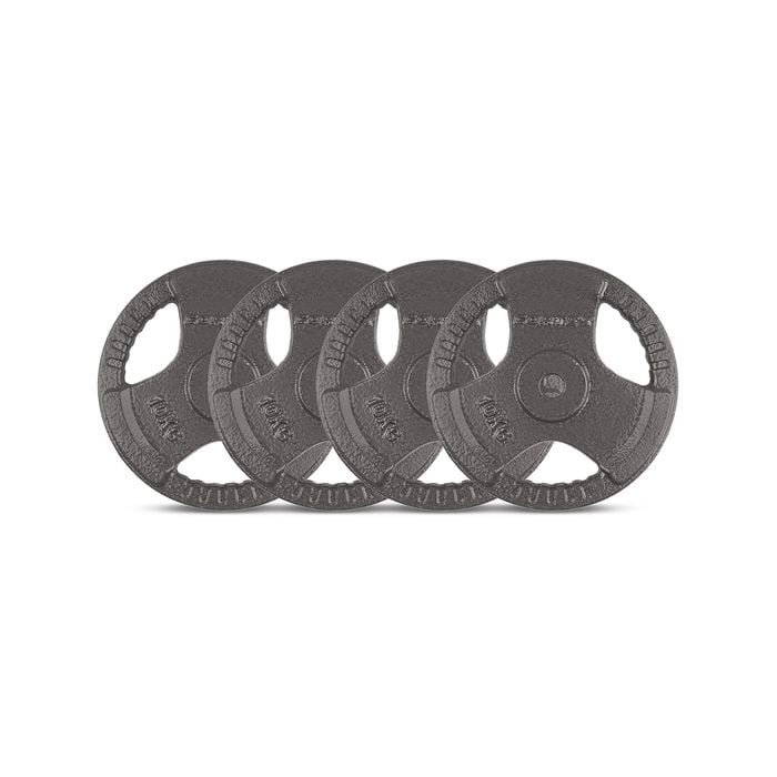 CORTEX 10kg Tri-Grip 25mm Standard Weight Plates (Set of 4)