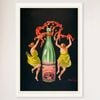 Galrie Evian Cachat Vintage Mineral Water Poster by Leonetto Cappiello for Home Décor, White Frame, A0 84 x 119cm (33 x 47inch)