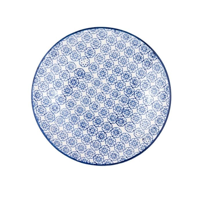Nicola Spring Patterned Side, Dessert & Cake Plate - 18 cm