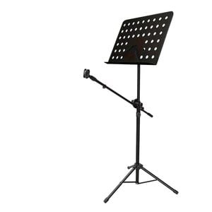 Adjustable Sheet Music Stand With Microphone Boom Arm