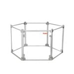 Pawz 6PCS Pet Playpen Indoor Transparent Pet Fence