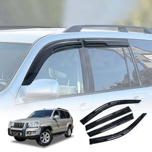 Weathershields for Toyota LandCruiser Prado 120 Series 2003-2009 Car Weather Shields Wind Deflectors Window Sun Visor 4 Pcs-Set