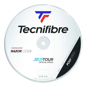 Tecnifibre Razor Code Tennis String Reel 1.25mm 17 Gauge 200m Coil - White Strings - White | Racquet Strings