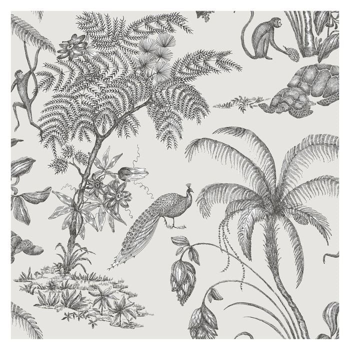 Wallpaper Trader Moa Jungle Wallpaper Roll 10.05m X 53cm, Sandstone