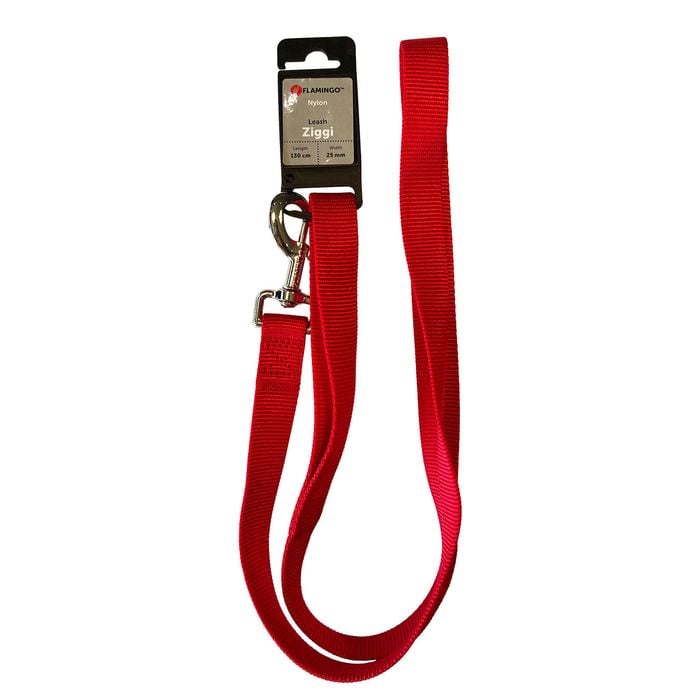 Flamingo 130 x 2.5cm Red Ziggi Dog Leash