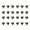 4x 6pc Formula Sports Leather Tip Screw Accessory 10mm - Blue