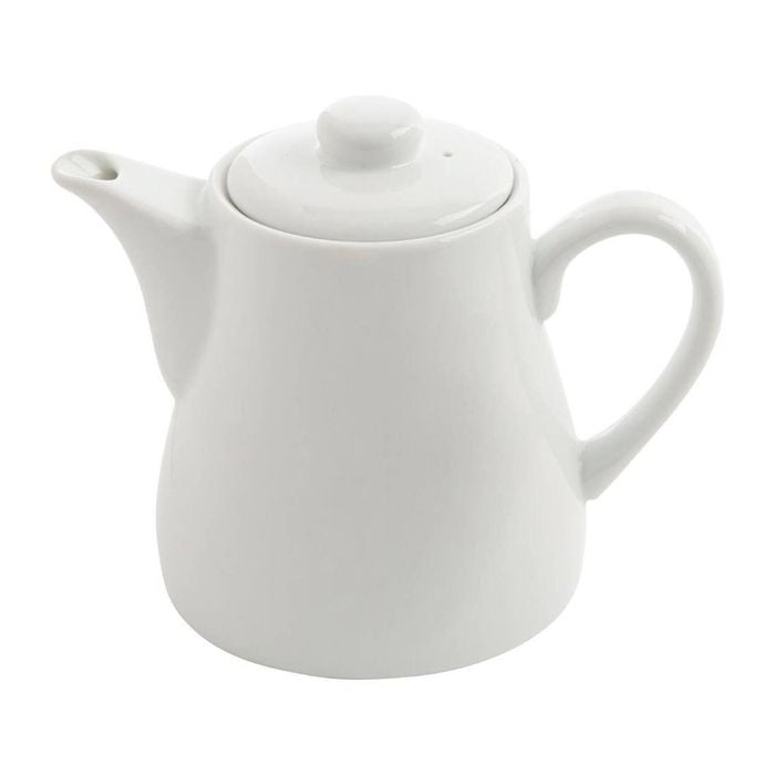 Olympia Teapots Whiteware 4 Pack 483ml Porcelain Ceramic Catering