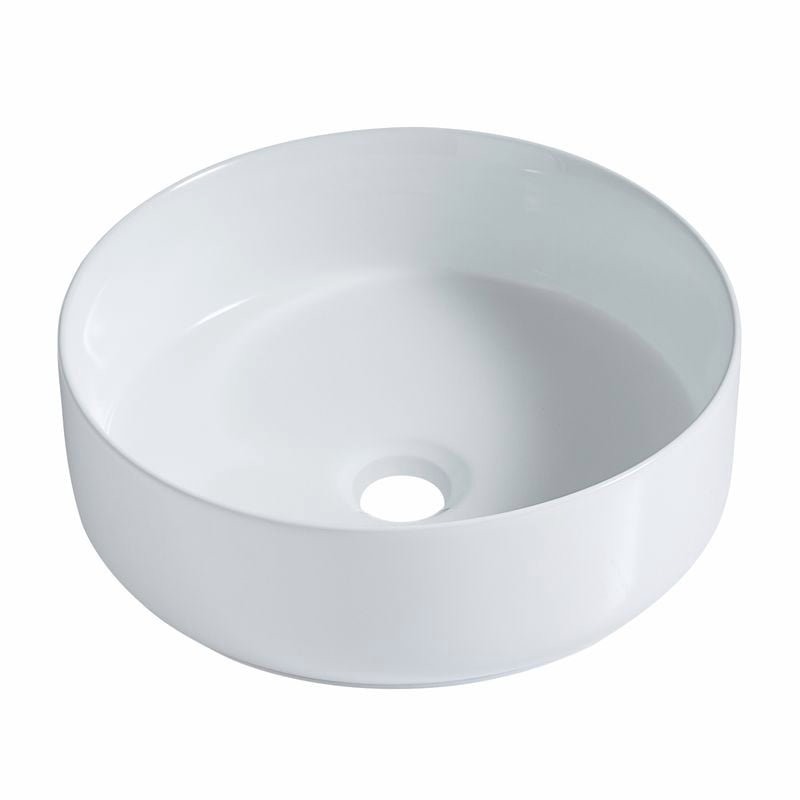 Resonance Gloss White Round Above Counter Basin