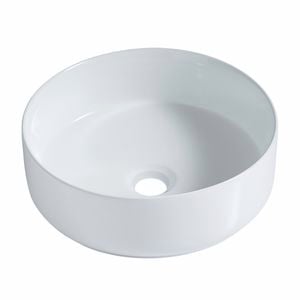 Mondella Resonance Round Above Counter Basin - Gloss White