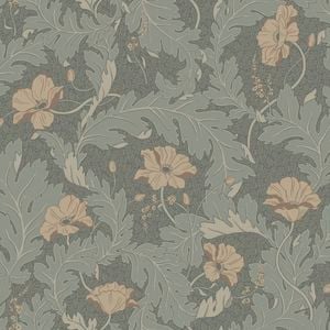 Wallpaper Trader Charlotta Wallpaper Roll 10.05m X 53cm, Forest Green