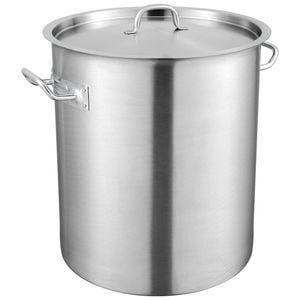 Vevor 42 Quart Stainless Steel Stockpot Silver Multipurpose With Lid Handle For Large Groups Events