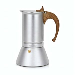 Fissman Coffee Maker For 6 Cups Pressed Aluminium Wooden Handle 300ml