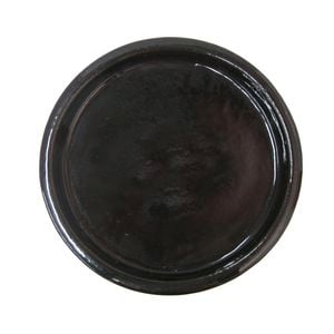 Northcote Pottery Medium Black Primo Mod Egg Garden Saucer