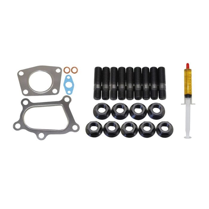 Turbo Charger Installation Stud, Gasket & Lubricant Kit For Mazda 3 2.3l Petrol