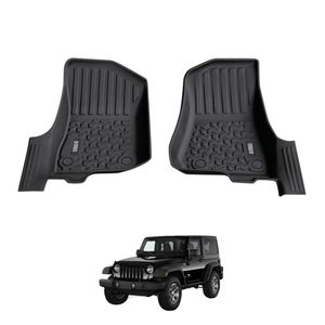 AUSGO Car Floor Mats for Jeep Wrangler JL Series 2-Door 2018-Onwards All-Weather Floor Liners