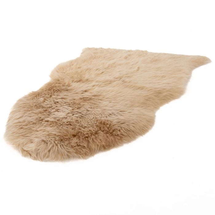 Naturally Sheepskins 90x55cm Caramel New Zealand Long Wool Sheepskin Rug - Single