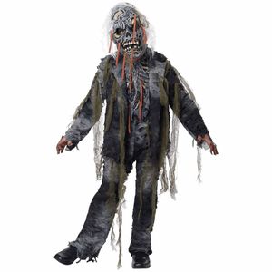 Worm Wishes From The Grave Horror Zombie Skeleton Halloween Boys Costume M