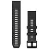 Garmin Quickfit 22 Silicone Band - Black/pebble Grey