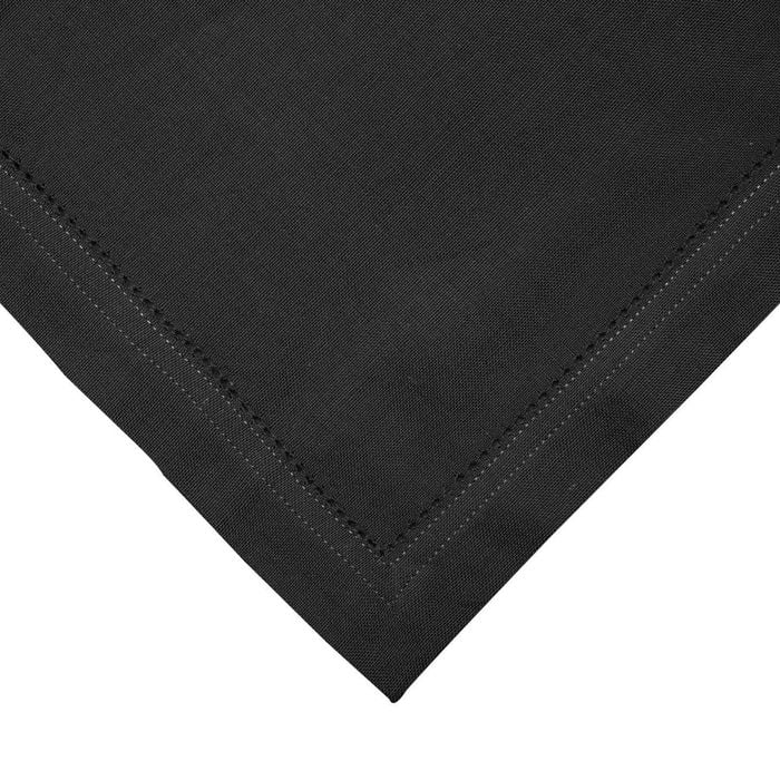 RANS Elegant Hemstitch Napkin - Black