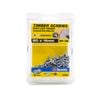 Zenith 8G x 16mm Zinc Plated Hinge-Long Thread Countersunk Head Timber Screws - 100 Pack