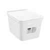 Boxsweden 39 x 30 x 24cm Large White Kept Storage Basket with Lid