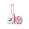 Costway 2PC Kids 16" Luggage + 13" Backpack Set Hard Shell