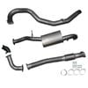 Ignite Exhausts Turbo Back For Nissan Gu Patrol 2.8l Td Wagon 3" Muffler Raw Aluminised Steel