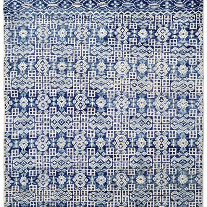 Royal Handknotted Wool Rug - Jaipur - Blue - 252x350cm