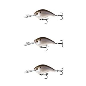3x 13 Fishing 60mm Jabber Jaw Deep Crankbait Fishing Lures - Black Back Shad
