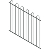 ProtectorAl 0350-1200W x 1200H Monument Loop Top Pool Fence Panel Raked 16-30º