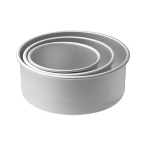 Pro Deep Round Cake Pans , & Set of 3 15cm Mondo