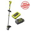 Ryobi 36V 4.0Ah 40cm Straight Shaft Brushless Cordless Line Trimmer Kit RLT36X4BL