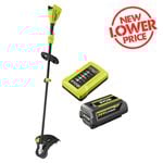 Ryobi 36V 4.0Ah 40cm Straight Shaft Brushless Cordless Line Trimmer Kit RLT36X4BL