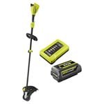 Ryobi 36V 4.0Ah 40cm Straight Shaft Brushless Cordless Line Trimmer Kit RLT36X4BL
