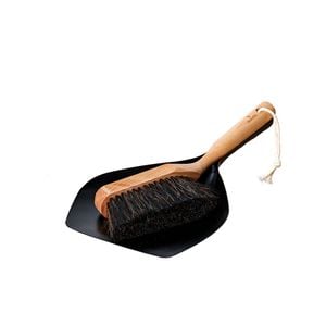 Scandia Black Fireside Ash Pan & Brush Set